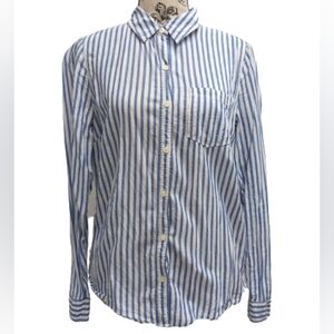 Forever 21 stripe button down shirt medium